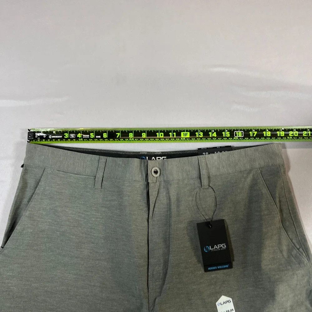 La Police Gear Edf Board Shorts Mens 38x10.25 Light Gray Mesh Lined Quick Drying